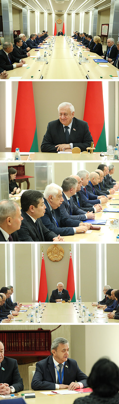 Chairman of the Council of the Republic Mikhail Myasnikovich met with members of the CIS IPA election observation mission