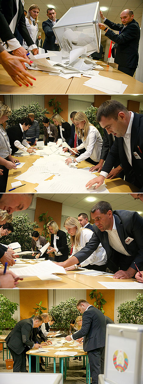 Vote count in progress in Minsk