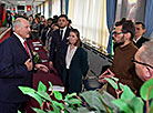 Aleksandr Lukashenko at polling station