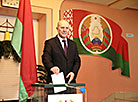 Grodno Oblast Governor Vladimir Kravtsov casts his vote 