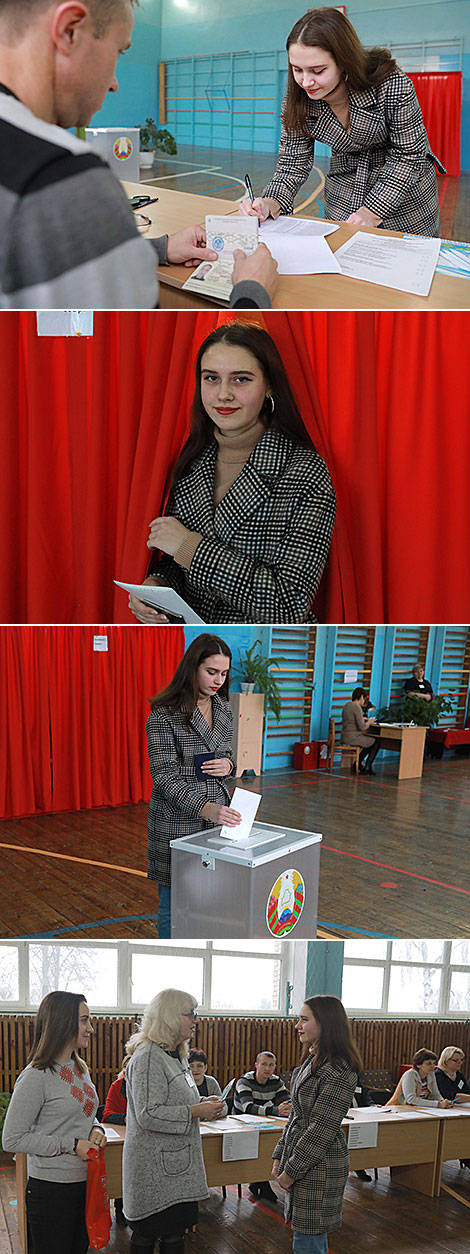 Ксения Поддубская впервые проголосовала в день своего совершеннолетия