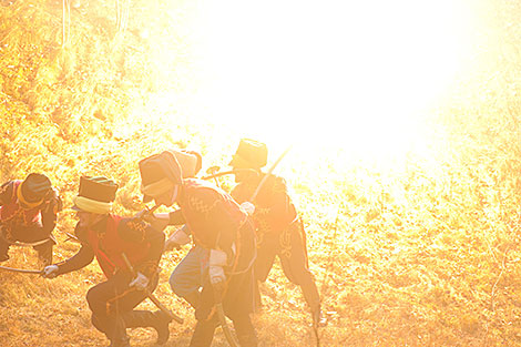 Napoleon’s crossing of Berezina River reenacted near Borisov