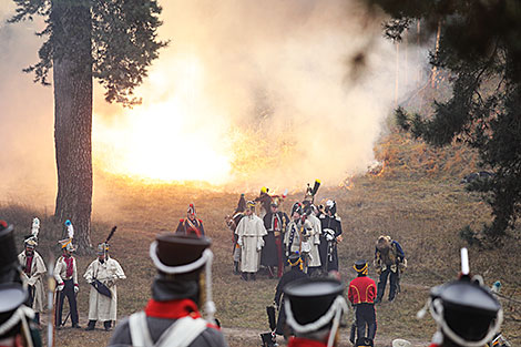 Napoleon’s crossing of Berezina River reenacted near Borisov