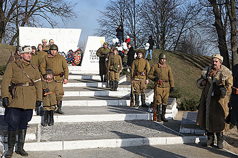 Мітынг, прысвечаны 76-й гадавіне вызвалення Уваравічаў і Буда-Кашалёўскага раёна 