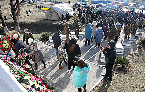 Мітынг, прысвечаны 76-й гадавіне вызвалення Уваравічаў і Буда-Кашалёўскага раёна 