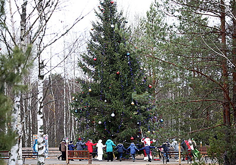 Хороводы вокруг главной новогодней ёлки парка 