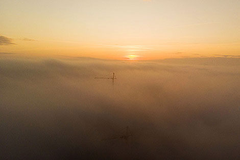 Foggy morning in Grodno