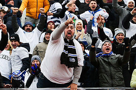 Fans at Dinamo Brest vs FC Vitebsk match 