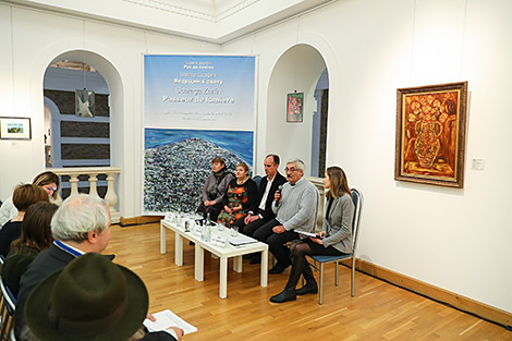 Пресс-конференция, посвященная открытию выставки Шраги Царфина