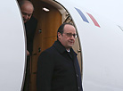 France President Francois Hollande in Minsk