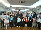 Sergei Rumas with children from Minsk Orphanage No.7