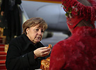 German Chancellor Angela Merkel has arrived in Minsk for negotiations in the Normandy format