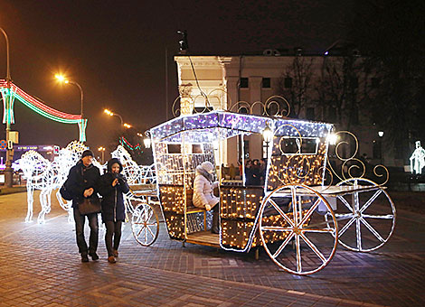 Новогодняя иллюминация в Гомеле 