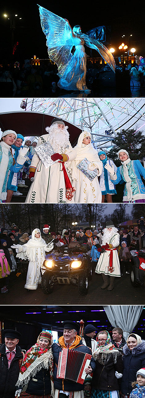 Главная ёлка Гродно засияла праздничными огнями 