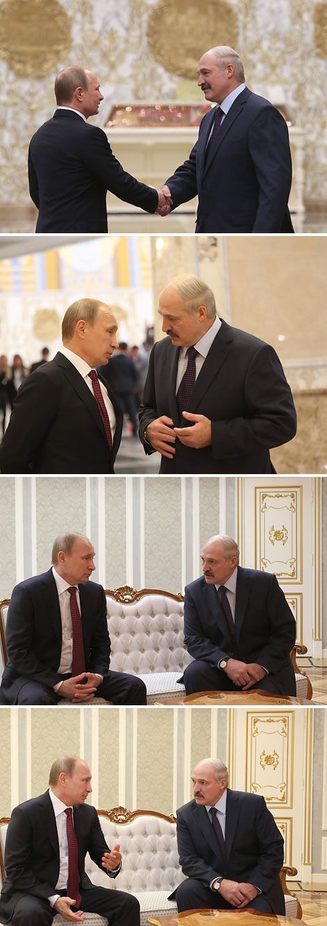 Vladimir Putin and Alexander Lukashenko