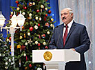 Выступает Президент Беларуси Александр Лукашенко
