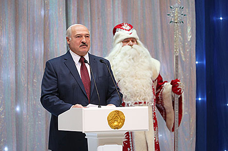 Выступает Президент Беларуси Александр Лукашенко