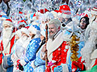 Parade of Father Frosts and Snow Maidens in Minsk