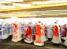 Parade of Father Frosts and Snow Maidens in Minsk