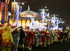 Parade of Father Frosts and Snow Maidens in Minsk