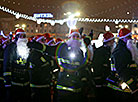 Parade of Father Frosts and Snow Maidens in Minsk