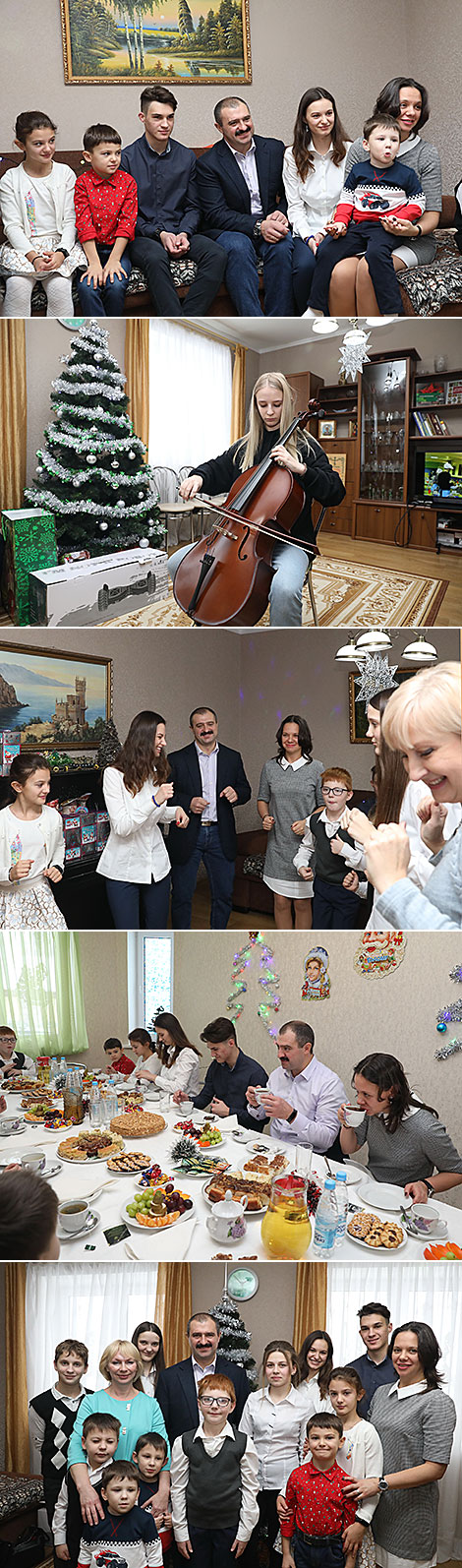 Виктор Лукашенко поздравил воспитанников детского дома семейного типа в Оршанском районе