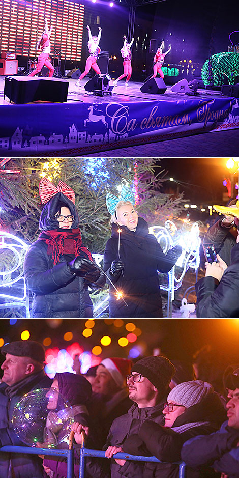 New Year celebrations in Lenina Square in Grodno