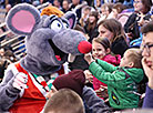 During the 16th Christmas amateur ice hockey tournament in Minsk