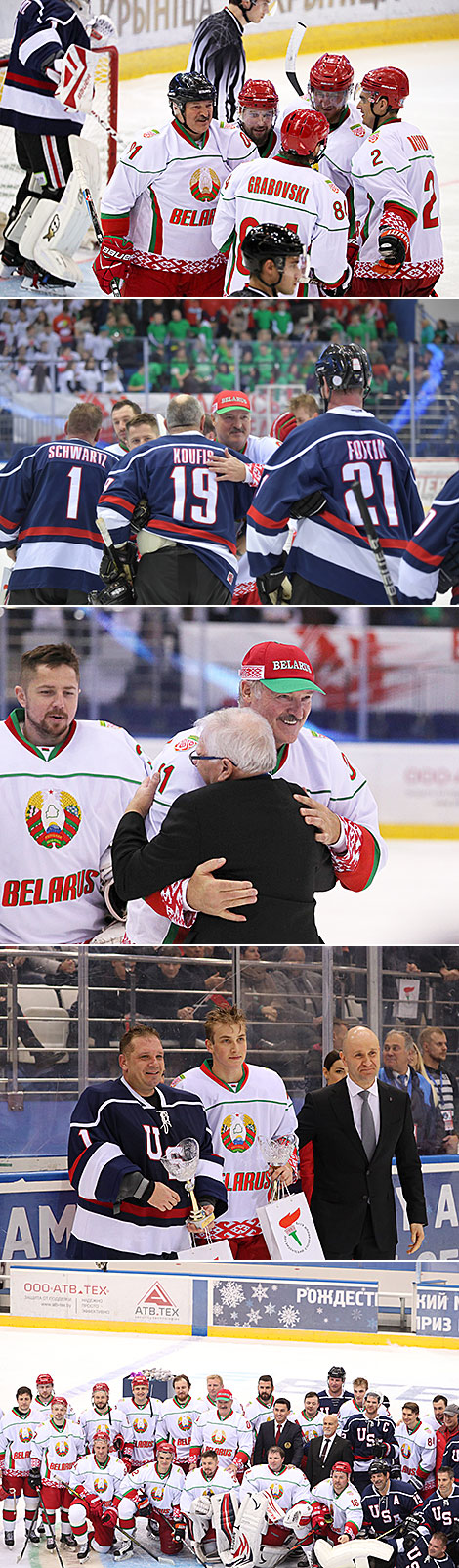 Minsk Christmas Amateur Ice Hockey Tournament: Belarus v USA (9:3) 