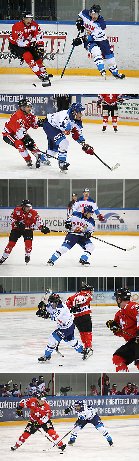 Minsk Christmas Amateur Ice Hockey Tournament: Finland v Switzerland (10:0)