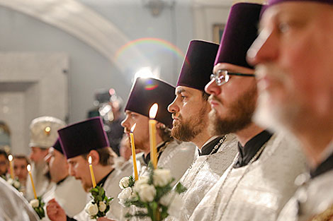 Праздничное богослужение в минском Свято-Духовом кафедральном соборе