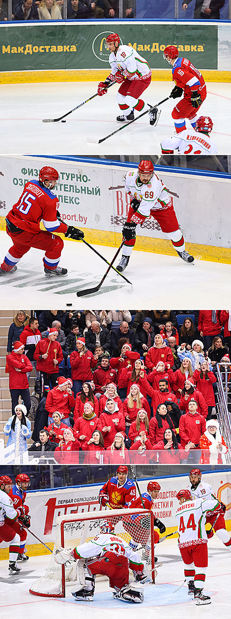 16th Christmas ice hockey tournament: Belarus v Russia 