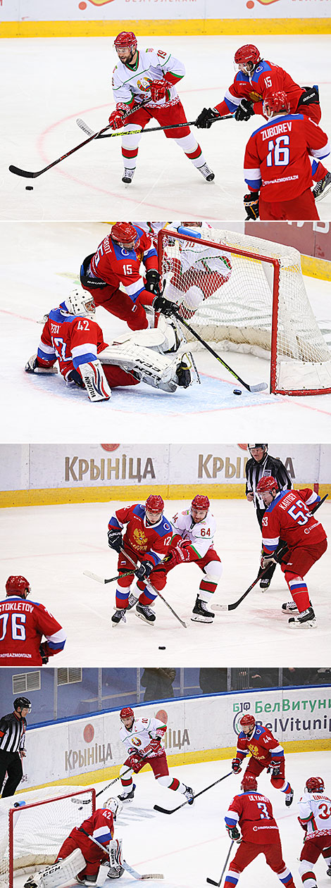 Christmas ice hockey tournament: Belarus v Russia 