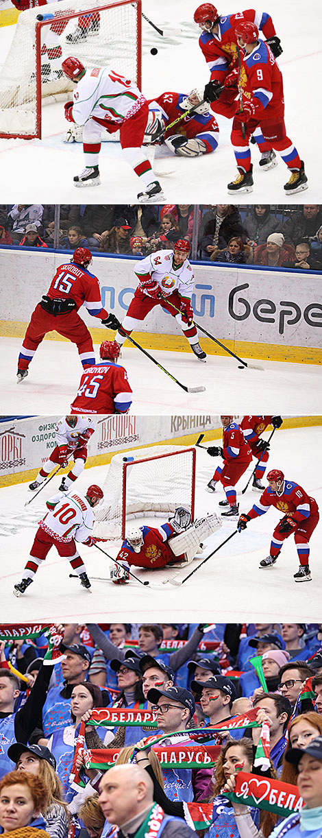 Christmas ice hockey tournament: Belarus v Russia 