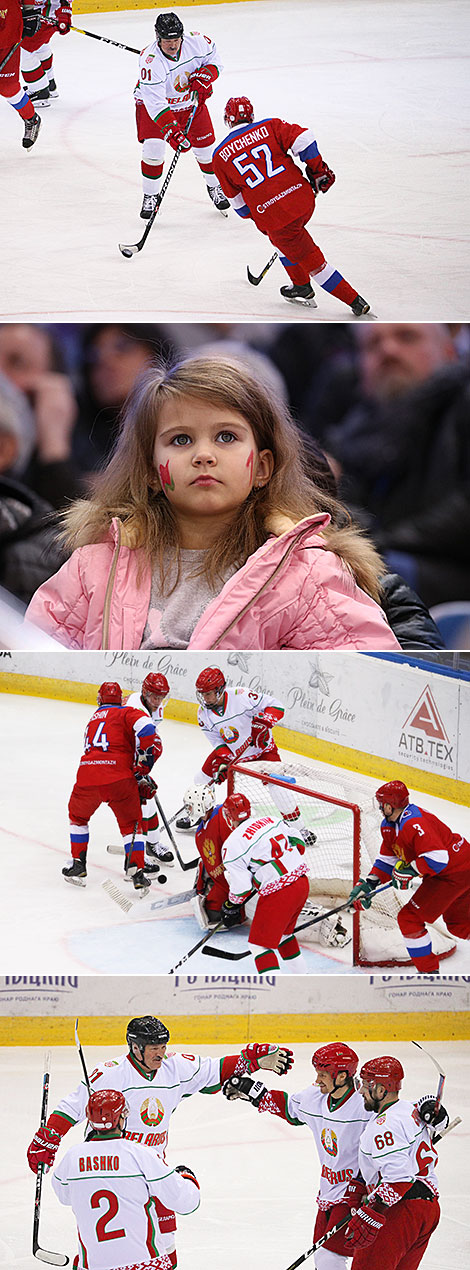 Christmas ice hockey tournament: Belarus v Russia 