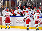 Christmas ice hockey tournament: Belarus v Russia 