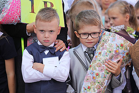 На лінейцы ў новай СШ №2 Фрунзенскага раёна Мінска