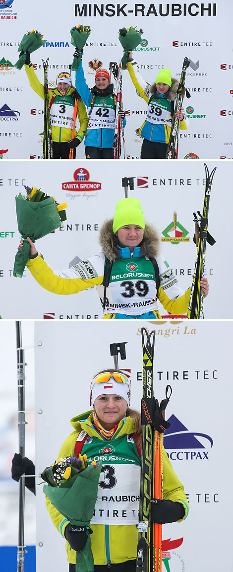 Kinga Mitoraj (Poland), Yulia Zhuravok (Ukraine), Galina Vishnevskaya (Kazakhstan)