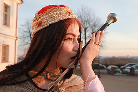 Recovered 500-year-old sword on display in Mogilev