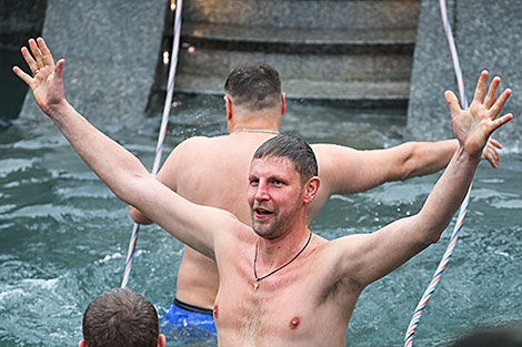 Крещение во Всехсвятской церкви в Минске