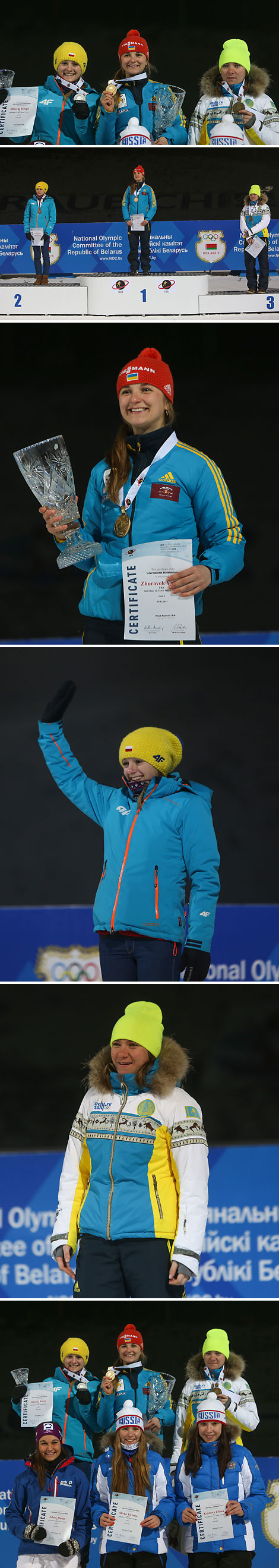 Kinga Mitoraj (Poland), Yulia Zhuravok (Ukraine), Galina Vishnevskaya (Kazakhstan)