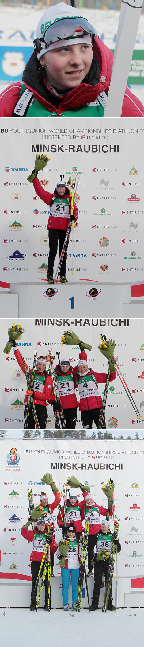 Сhampion Darya Blashko (Belarus), Julia Schwaiger (Austria), Ingrid Landmark Tandrevold (Norway)