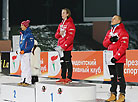 Чемпион Йонас Углем Мобаккен (Норвегия), Феликс Ляйтнер (Австрия), Маттис Хауг (Нoрвегия)