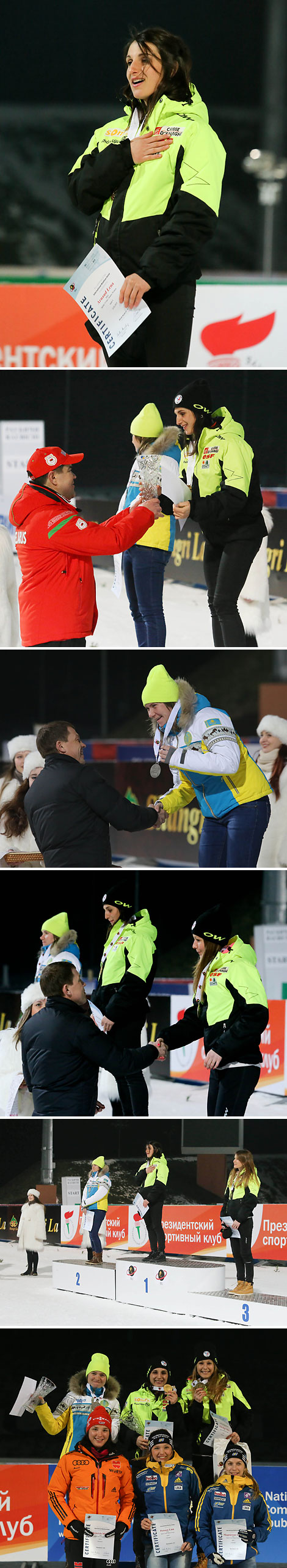 Lena Arnaud (France), Galina Vishnevskaya (Kazakhstan), Chloe Chevalier (France)