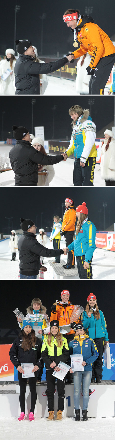 Marie Heinrich (Germany), Galina Vishnevskaya (Kazakhstan), Yulia Zhuravok (Ukraine)