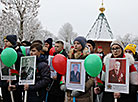 维捷布斯克地区沙普里村纪念馆举行的仪式
