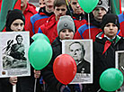 Celebrating Common Victory campaign in the Shapury village