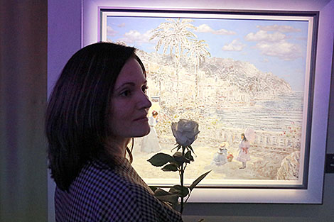 Nikas Safronov's art exhibition in Mogilev