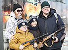 Reenactment show at Stalin Line near Minsk