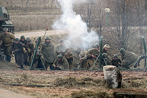 Reenactment show at Stalin Line 